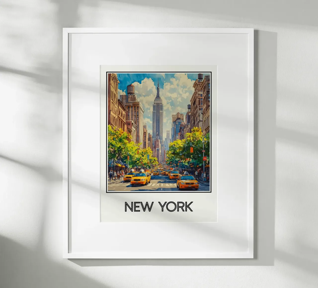 New York poster con telaio in plastica da Frame the World