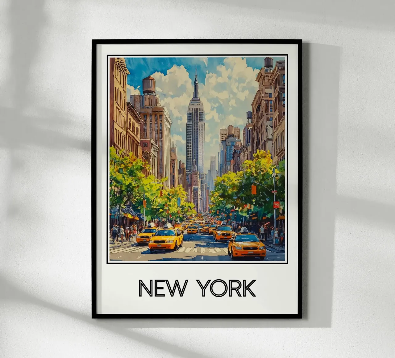 New York poster con telaio in plastica da Frame the World