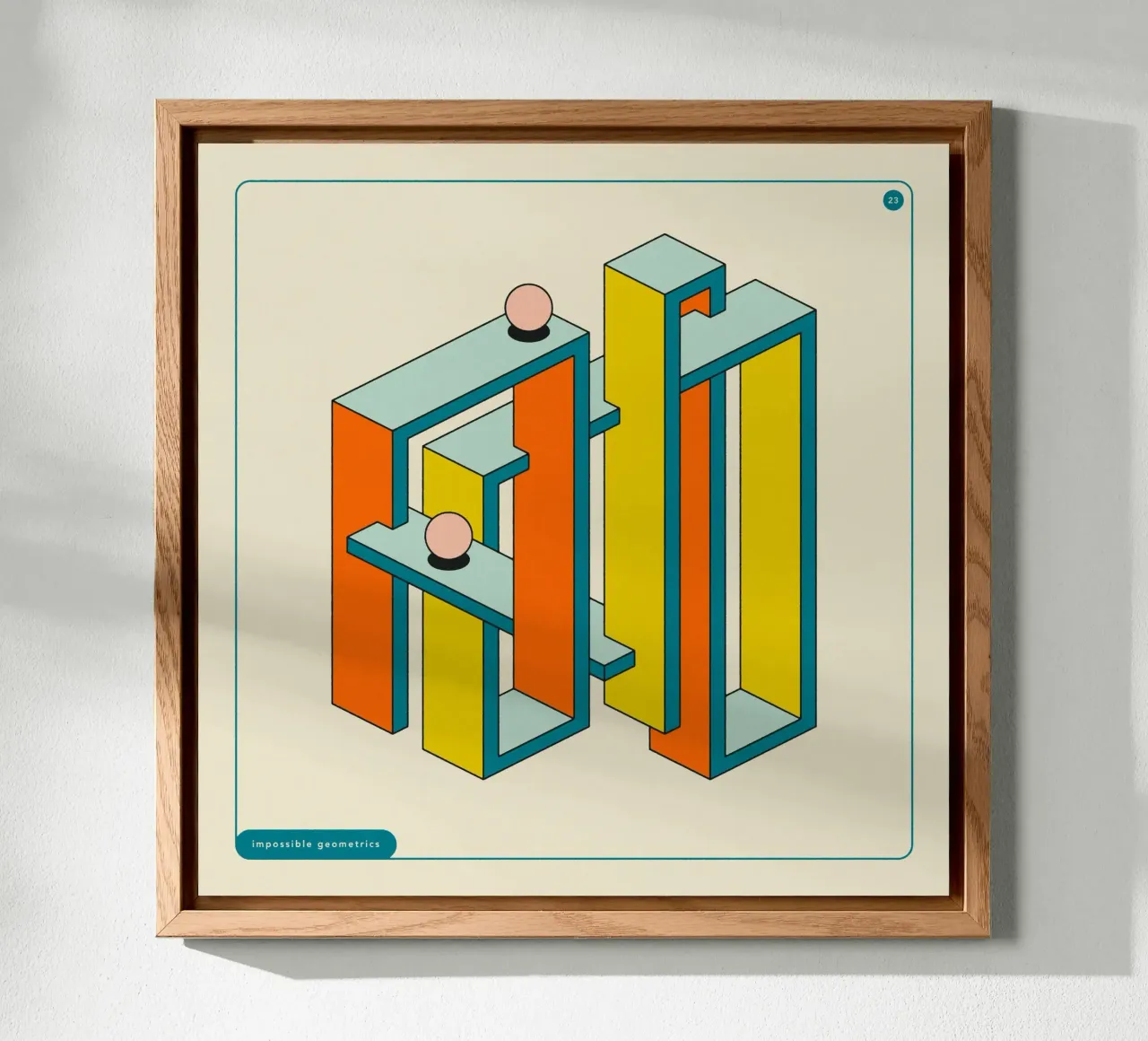 IMPOSSIBLE GEOMETRICS (23) alluminio dibond da Jazzberry Blue