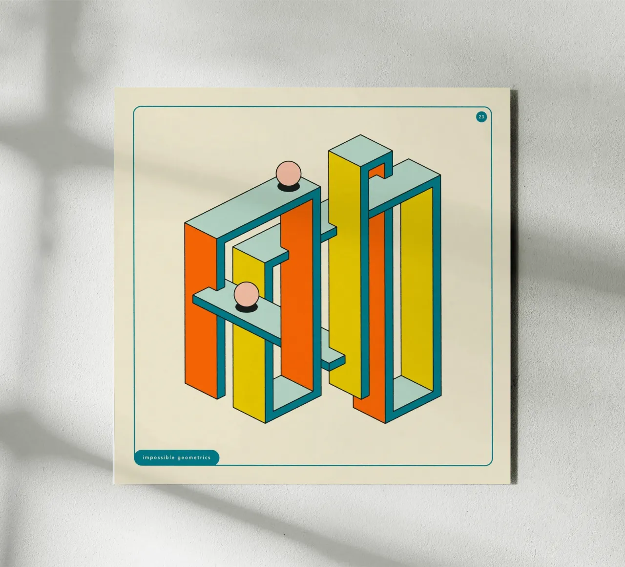 IMPOSSIBLE GEOMETRICS (23) alluminio dibond da Jazzberry Blue
