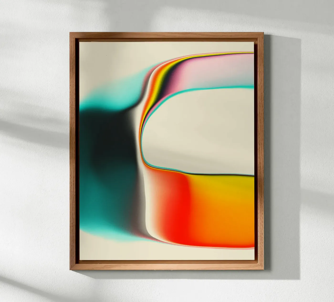 INTERFERENCE Alu-Dibond von Jazzberry Blue