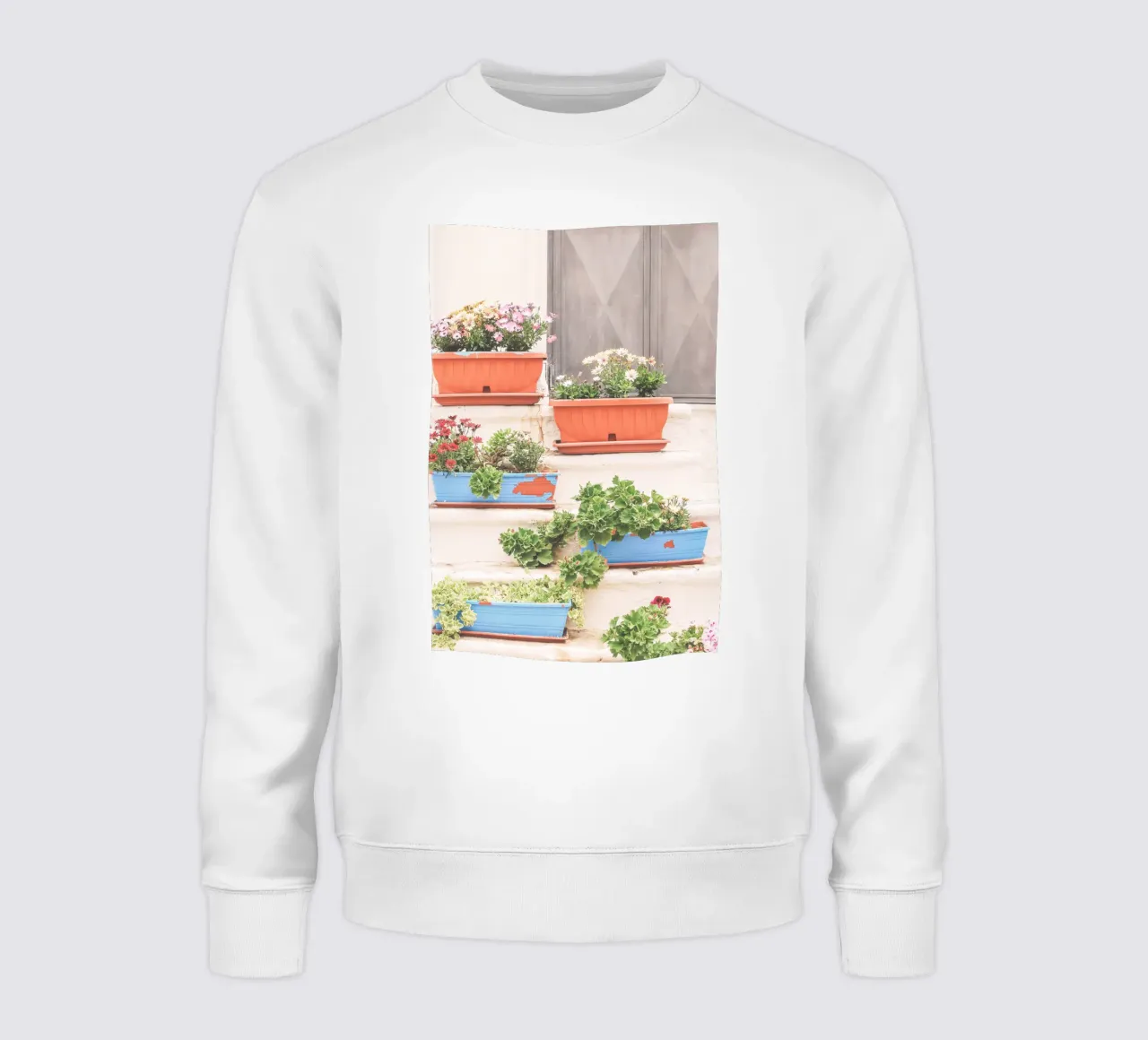 Puglia, Italia I La scala di fiori in un villaggio felpa da Julie Travel Photography