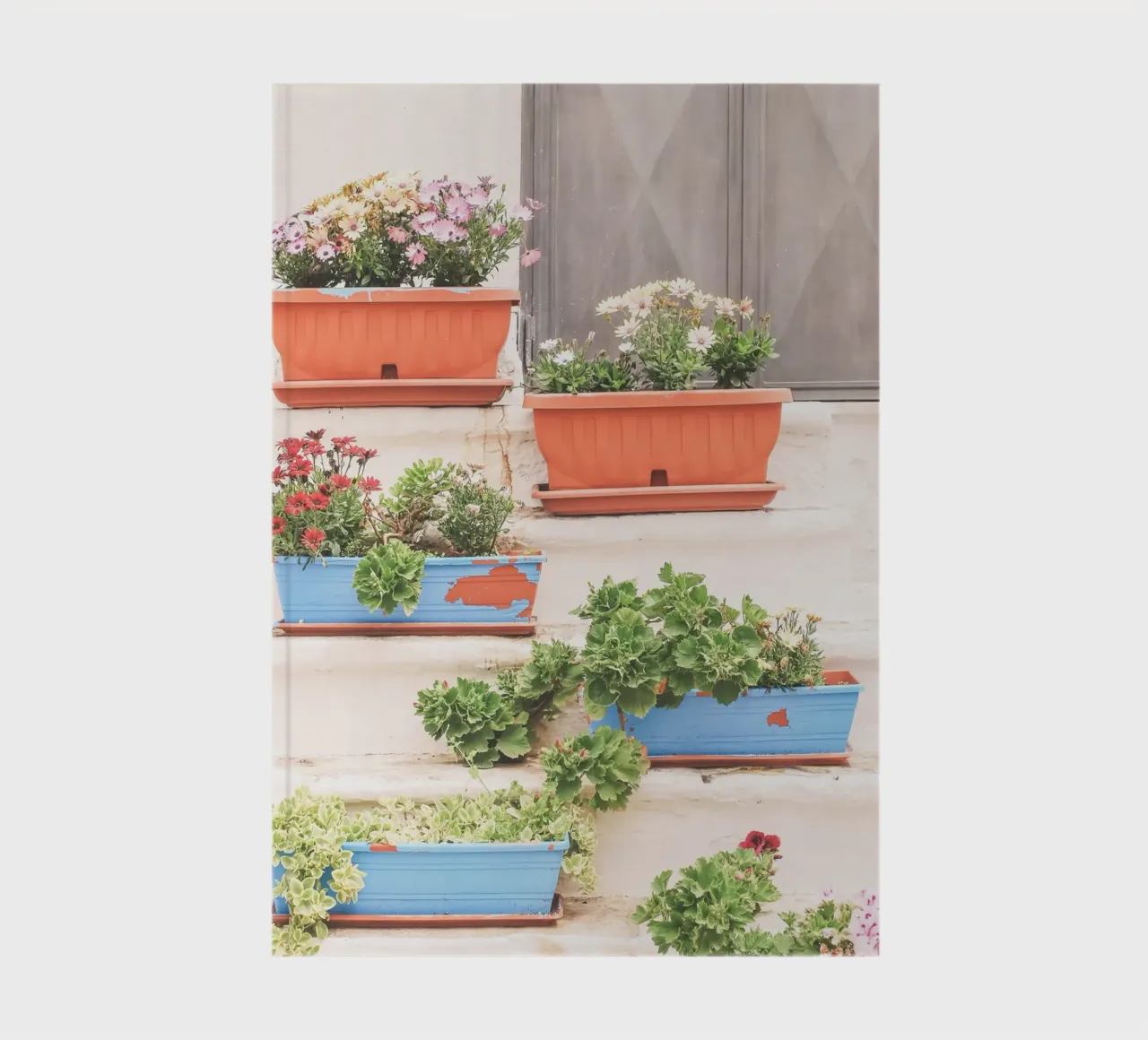 Puglia, Italy I The flower staircase in a village notebook by Julie Travel Photography