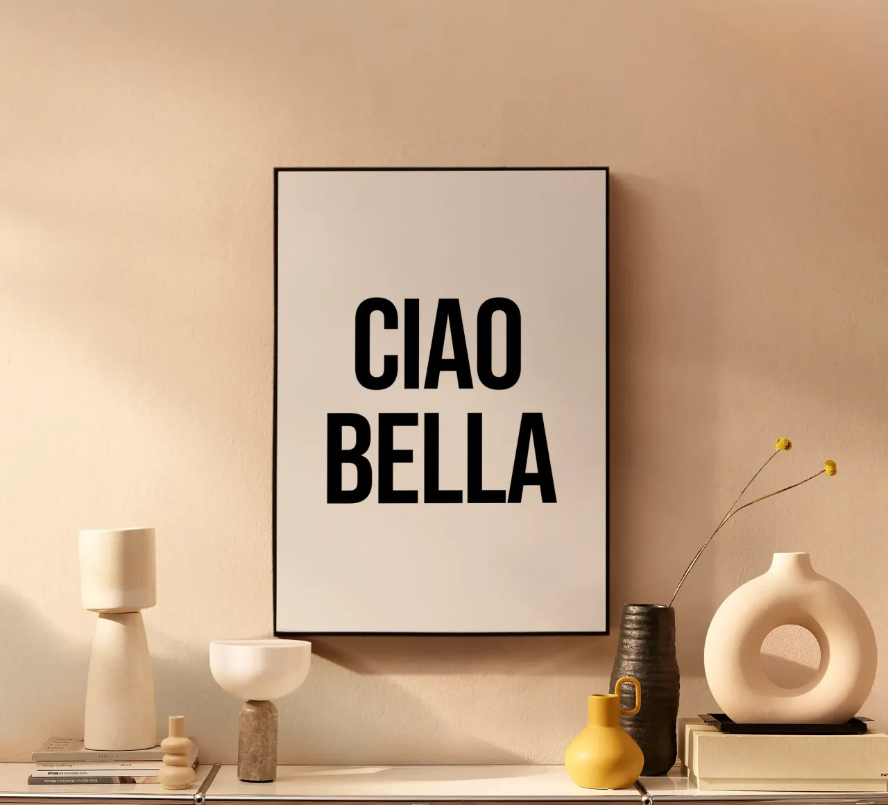 Ciao Bella plexiglass da Paigaam Studio