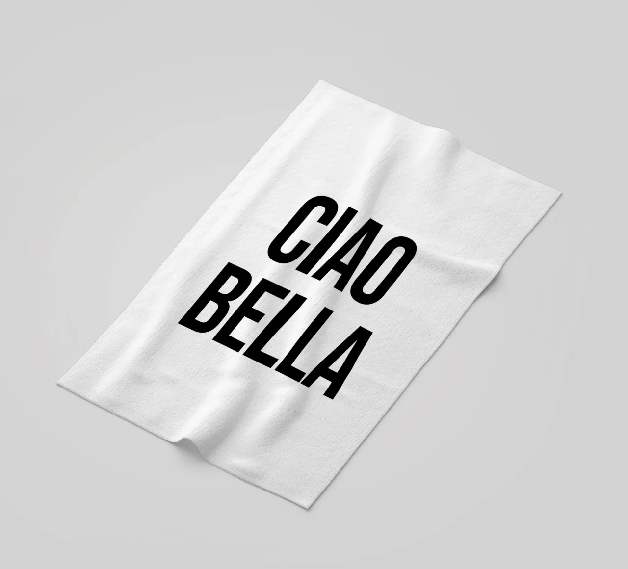 Ciao Bella telo mare da Paigaam Studio