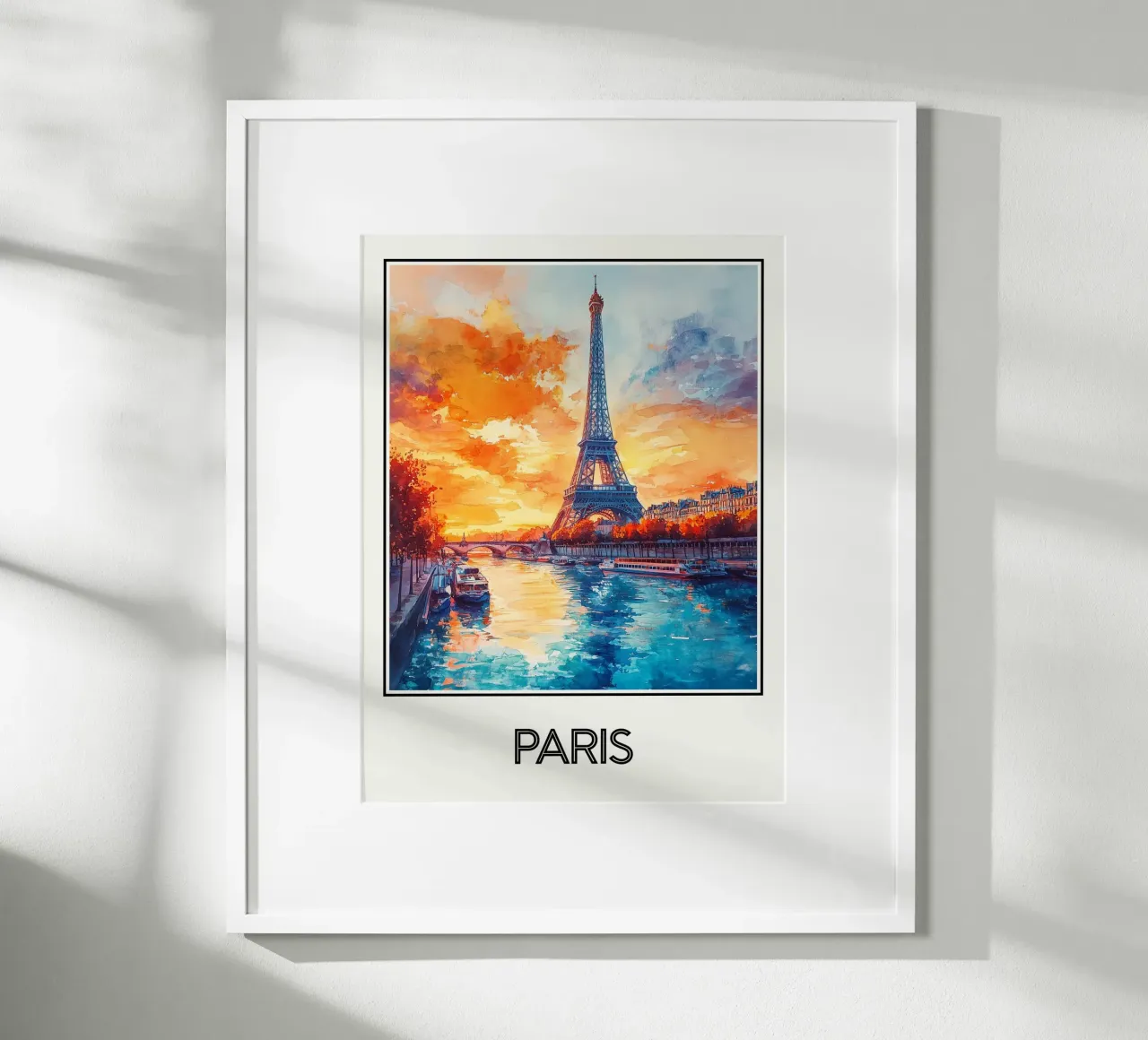 Parigi poster con telaio in alluminio da Frame the World