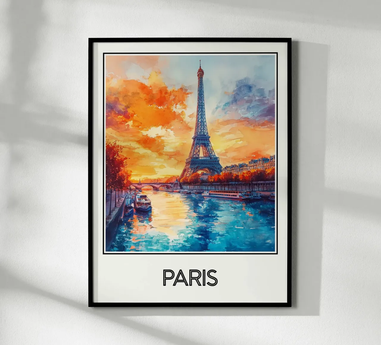Parigi poster con telaio in alluminio da Frame the World