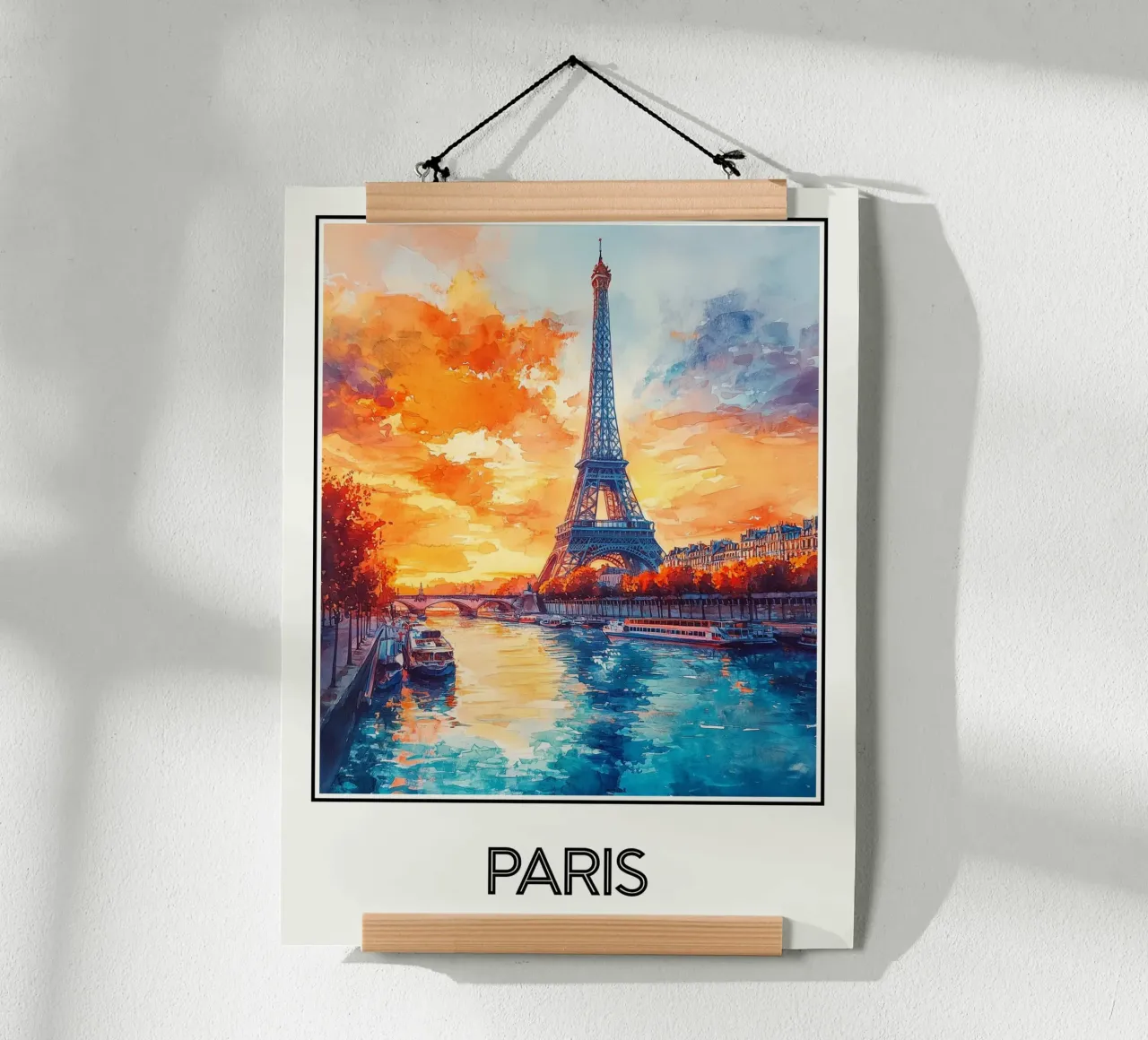 Parigi poster con telaio in alluminio da Frame the World