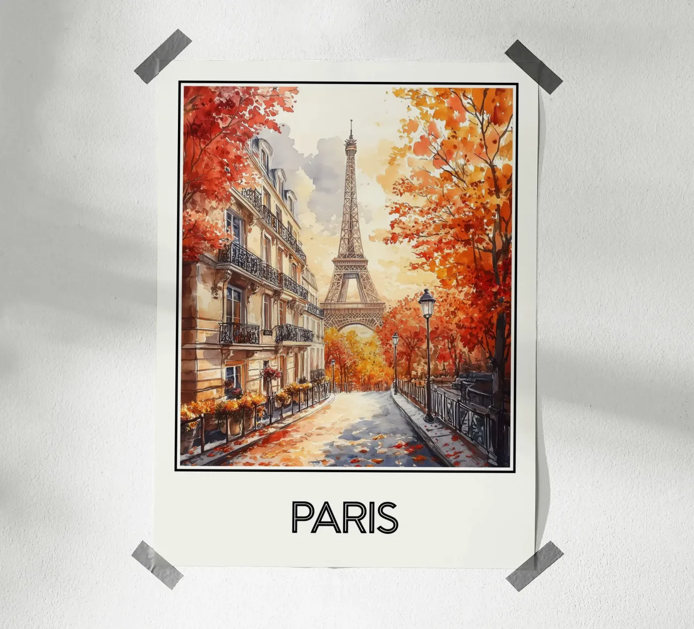Poster Paris France poster by Frame the World