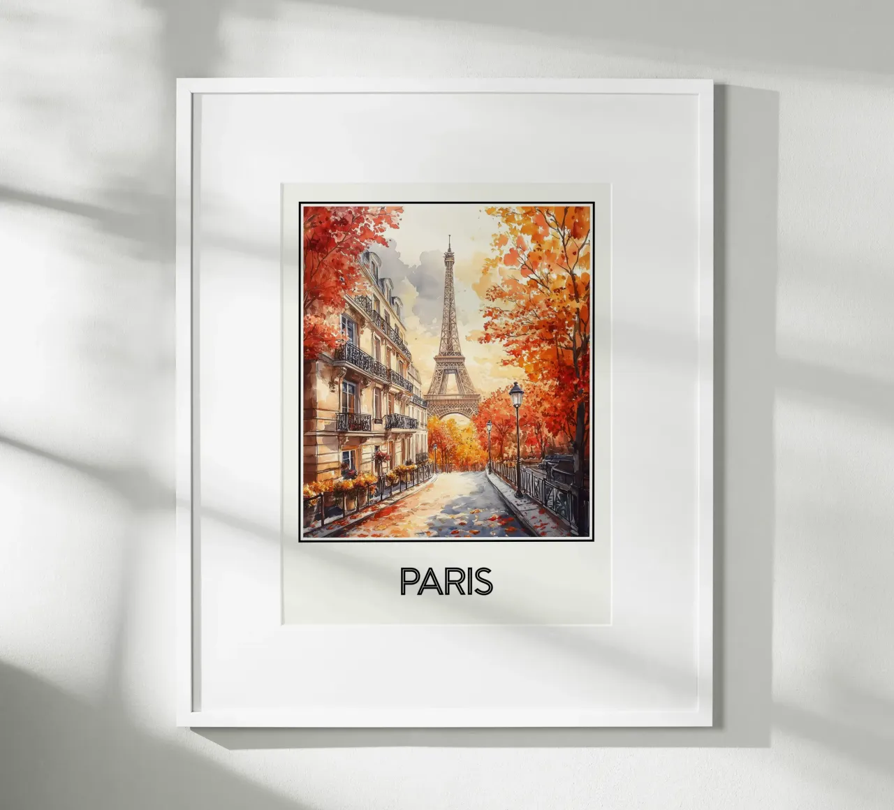 Parigi poster con telaio in alluminio da Frame the World