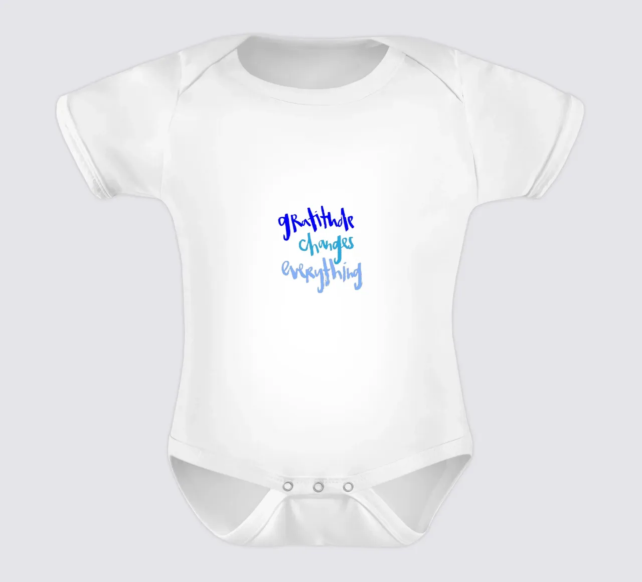 Gratitude body neonato maniche corte da Brushmeetspaper