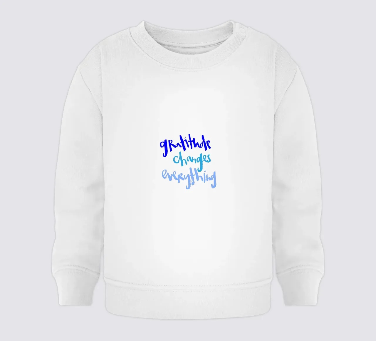 Gratitude felpa neonato da Brushmeetspaper