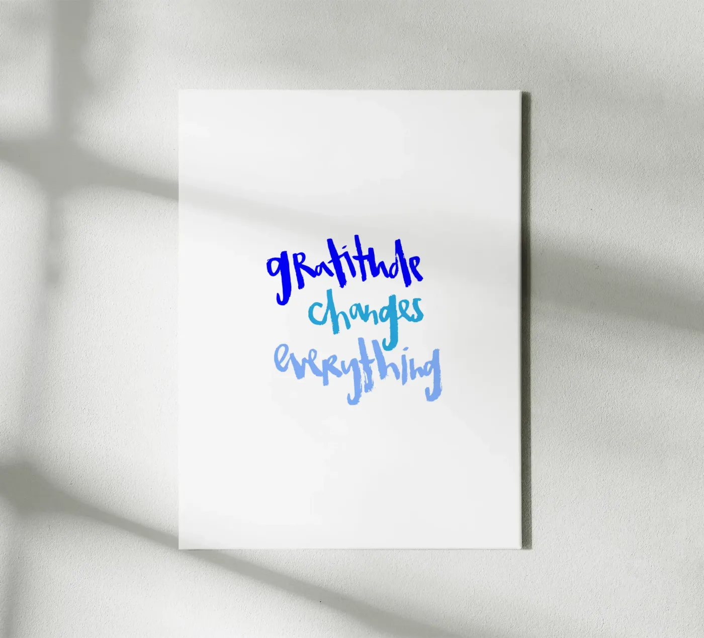 Gratitude tela da Brushmeetspaper