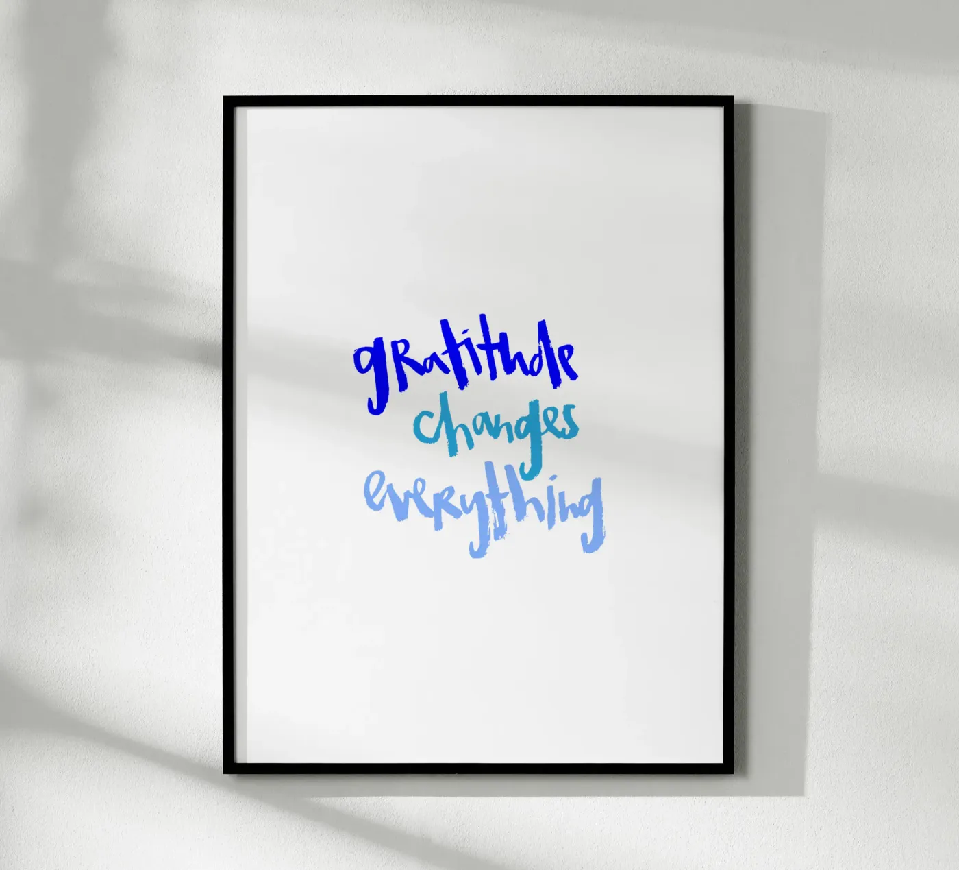 Gratitude poster van Brushmeetspaper