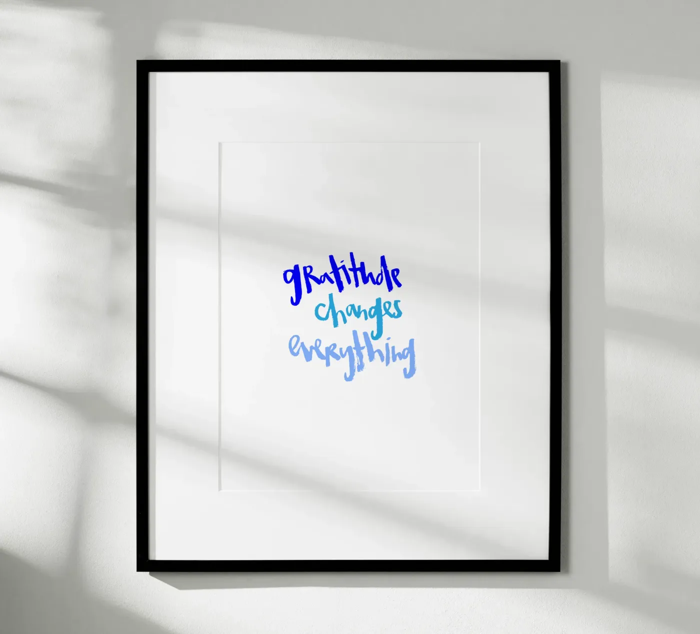 Gratitude poster van Brushmeetspaper