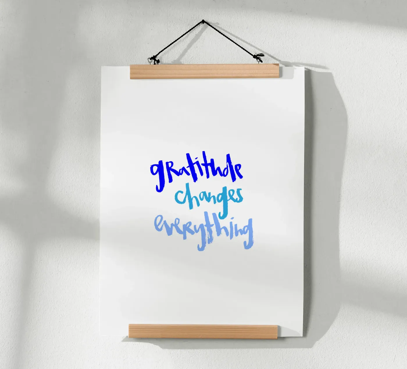 Gratitude poster van Brushmeetspaper