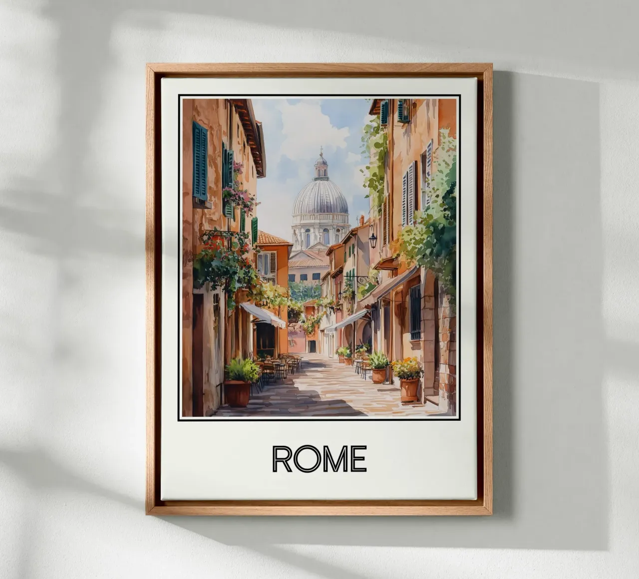 Roma tela con Cornice a cassetta da Frame the World