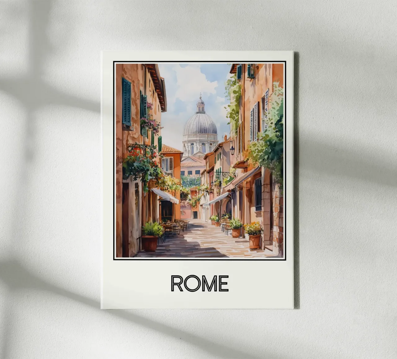 Roma tela con Cornice a cassetta da Frame the World