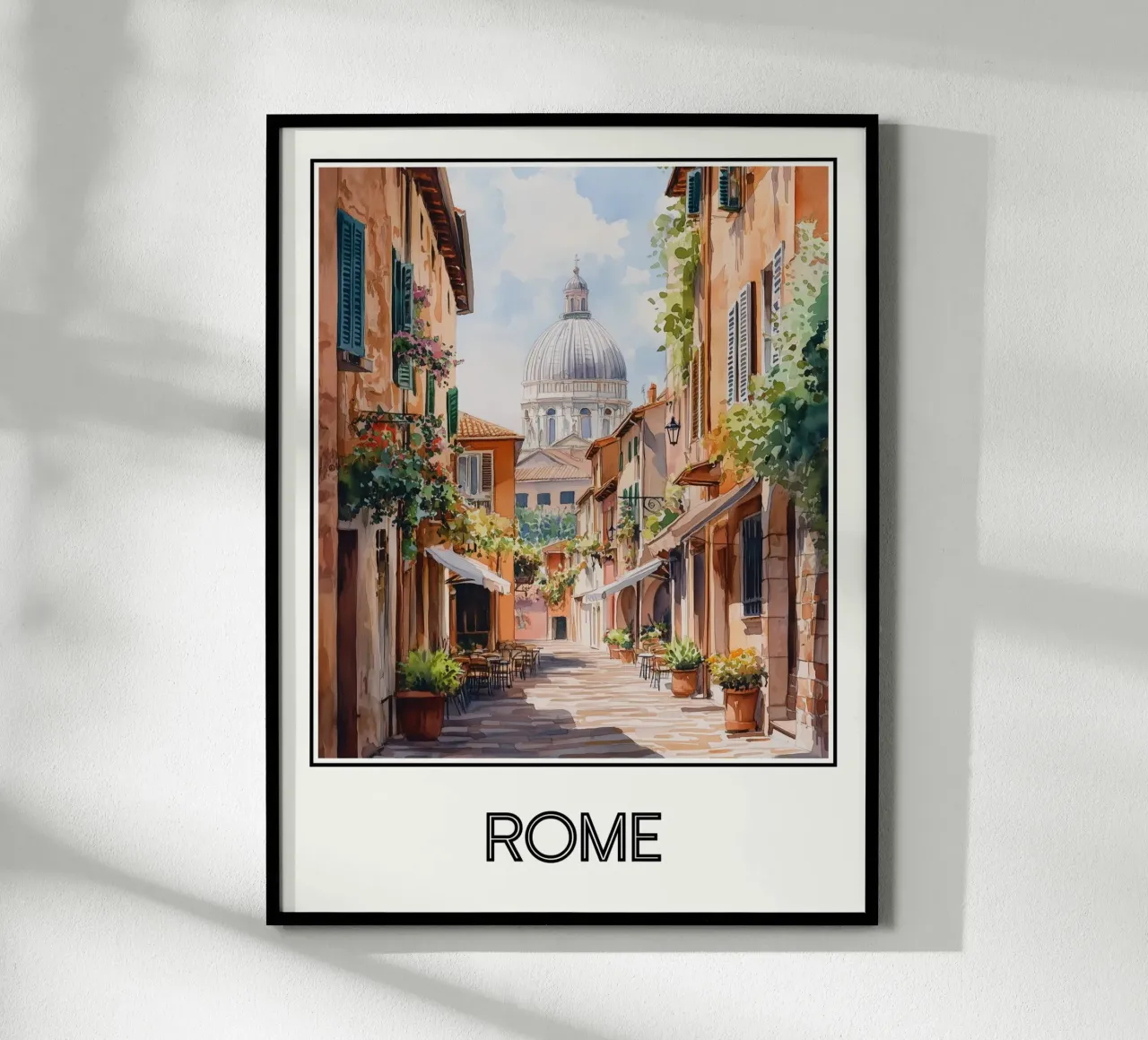 Roma poster con telaio in alluminio da Frame the World