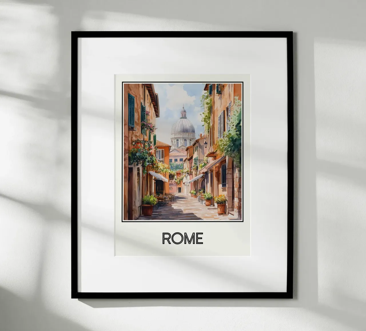 Roma poster con telaio in alluminio da Frame the World