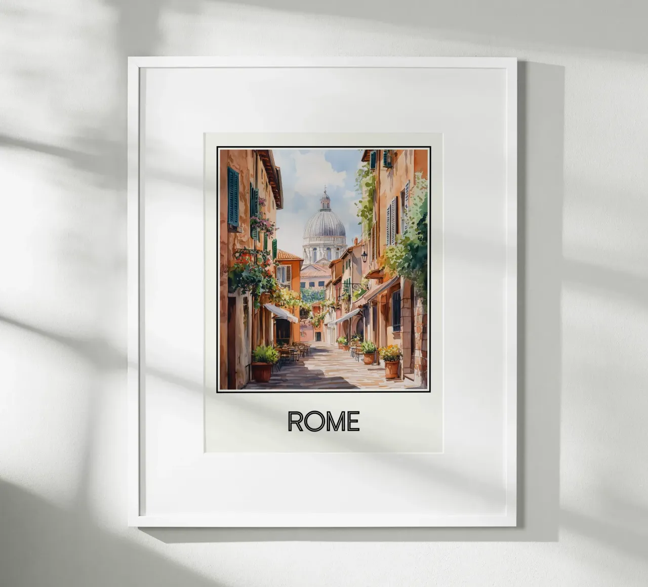 Roma poster con telaio in alluminio da Frame the World