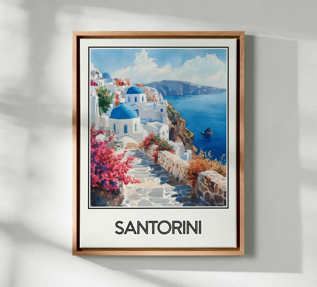Santorin tela da Frame the World