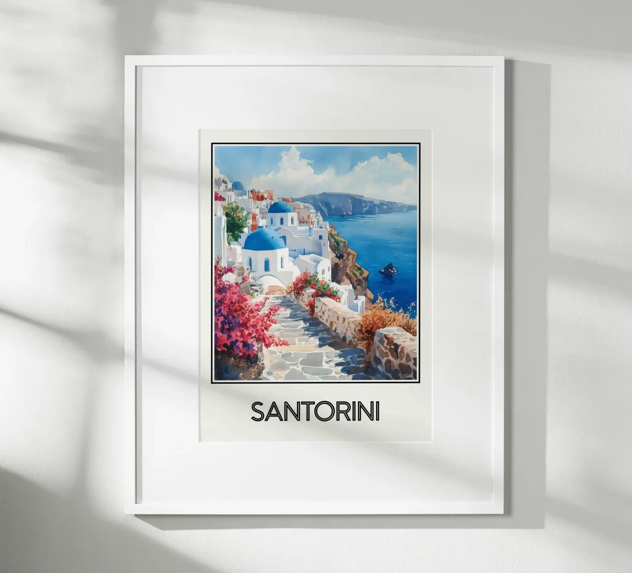 Santorin carta hahnemühle da Frame the World