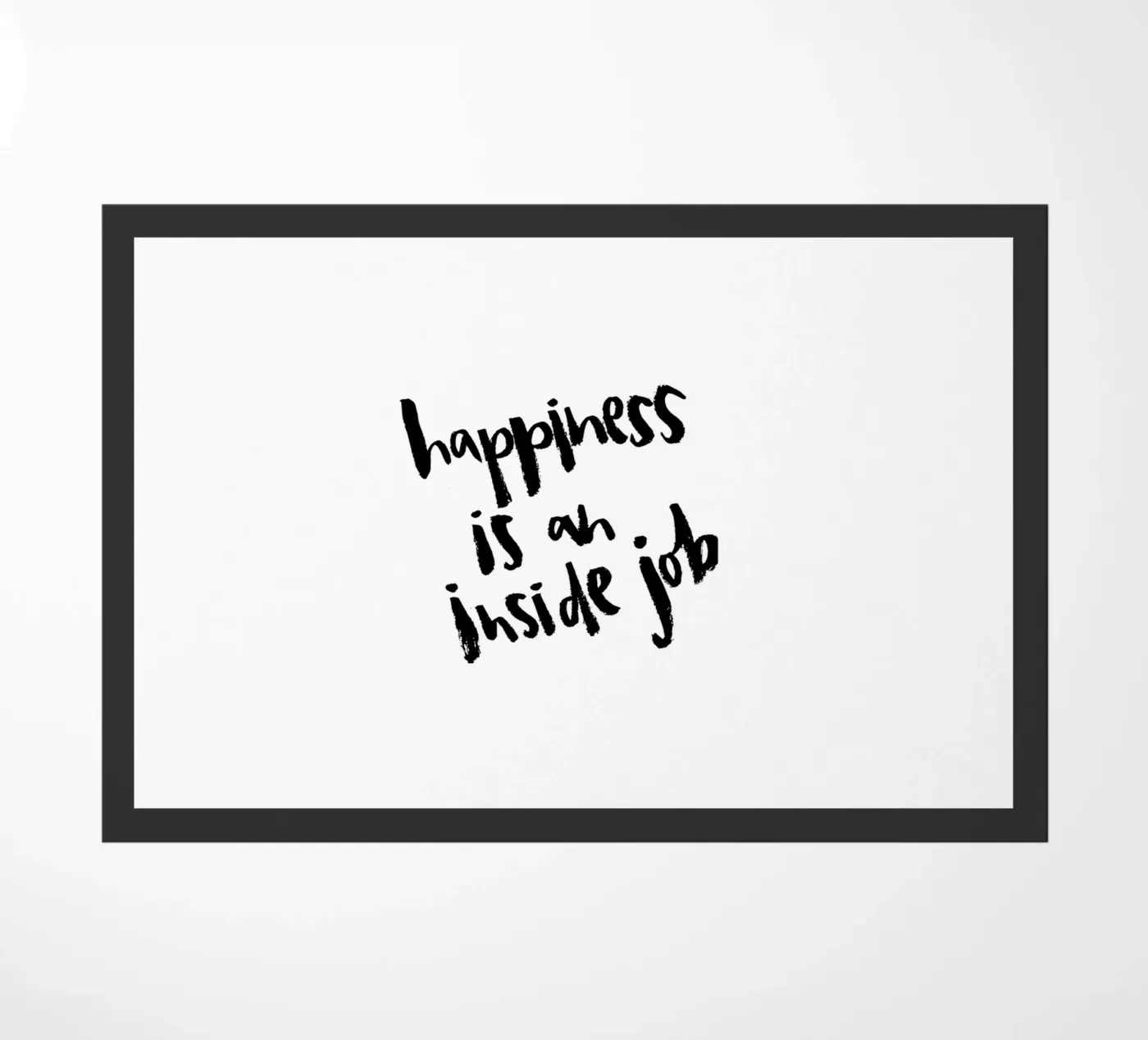 Happy Fußmatte von Brushmeetspaper