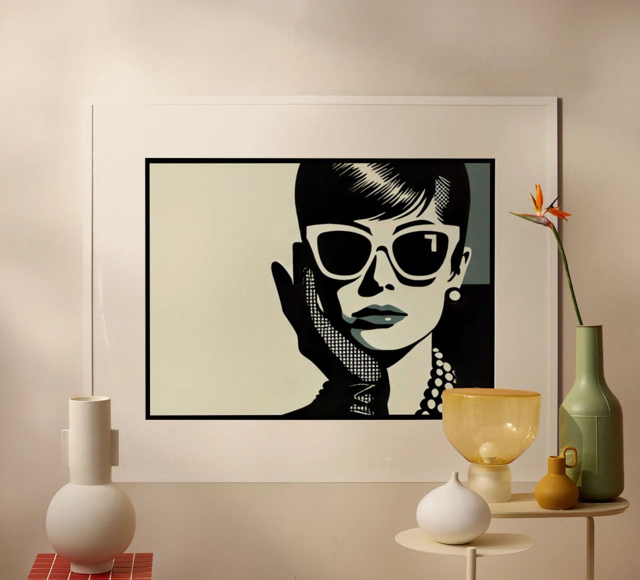 Audrey - Vintage poster print poster by posterprints-by-nomad
