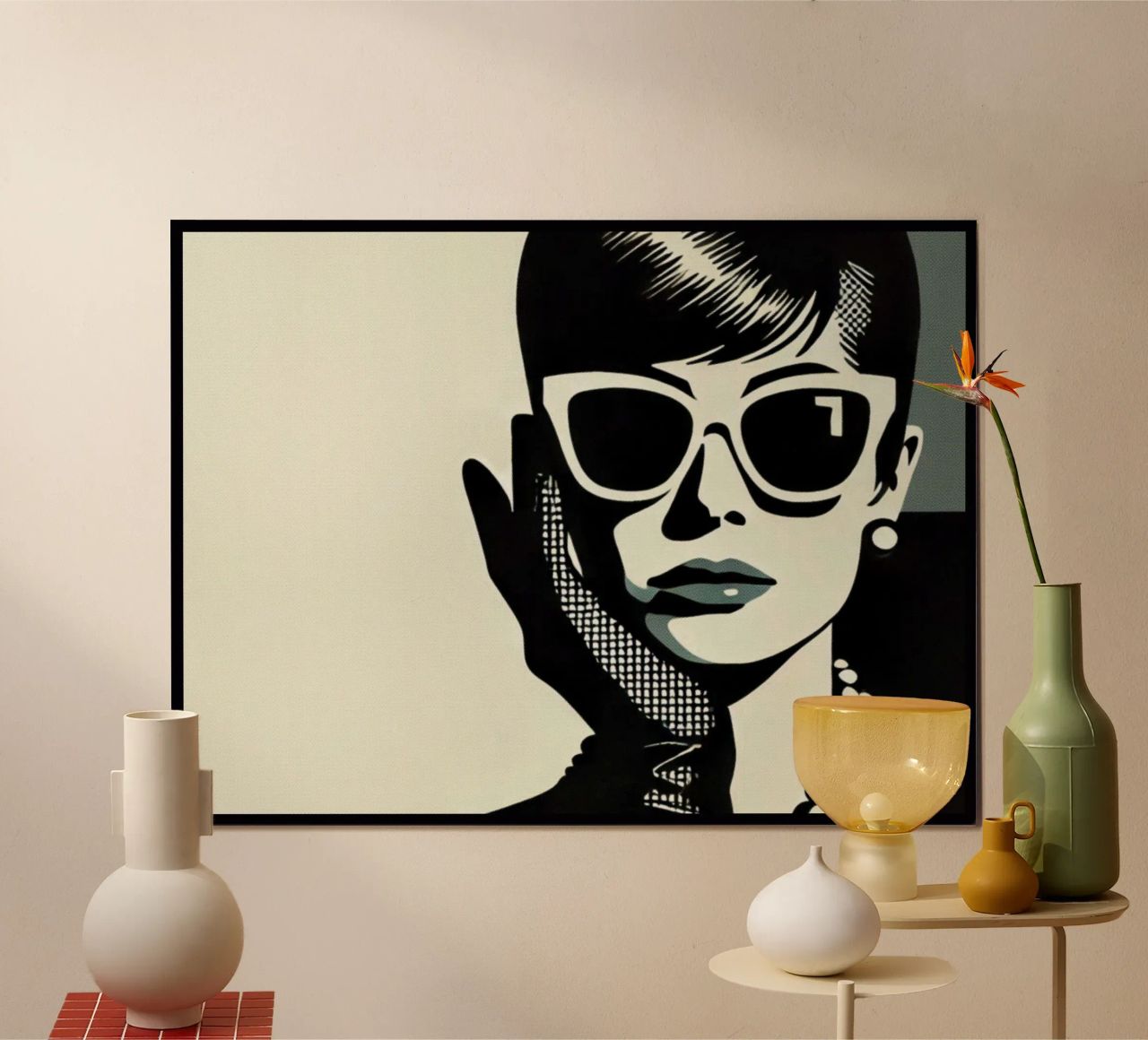 Audrey - Vintage poster print poster by posterprints-by-nomad