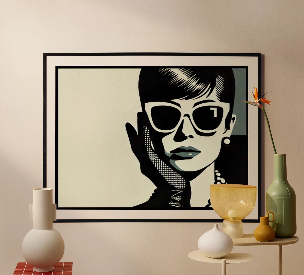 Audrey - Vintage poster print poster by posterprints-by-nomad