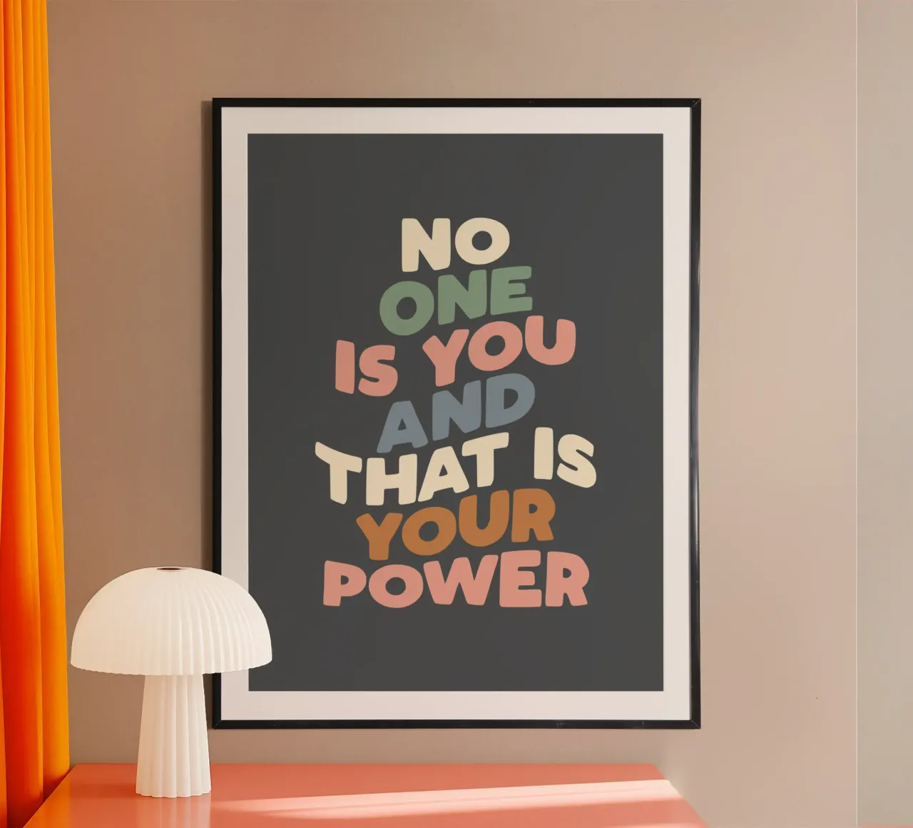 Nadie eres tú y ése es tu poder Typografie Design hahnemühle de THE MOTIVATED TYPE