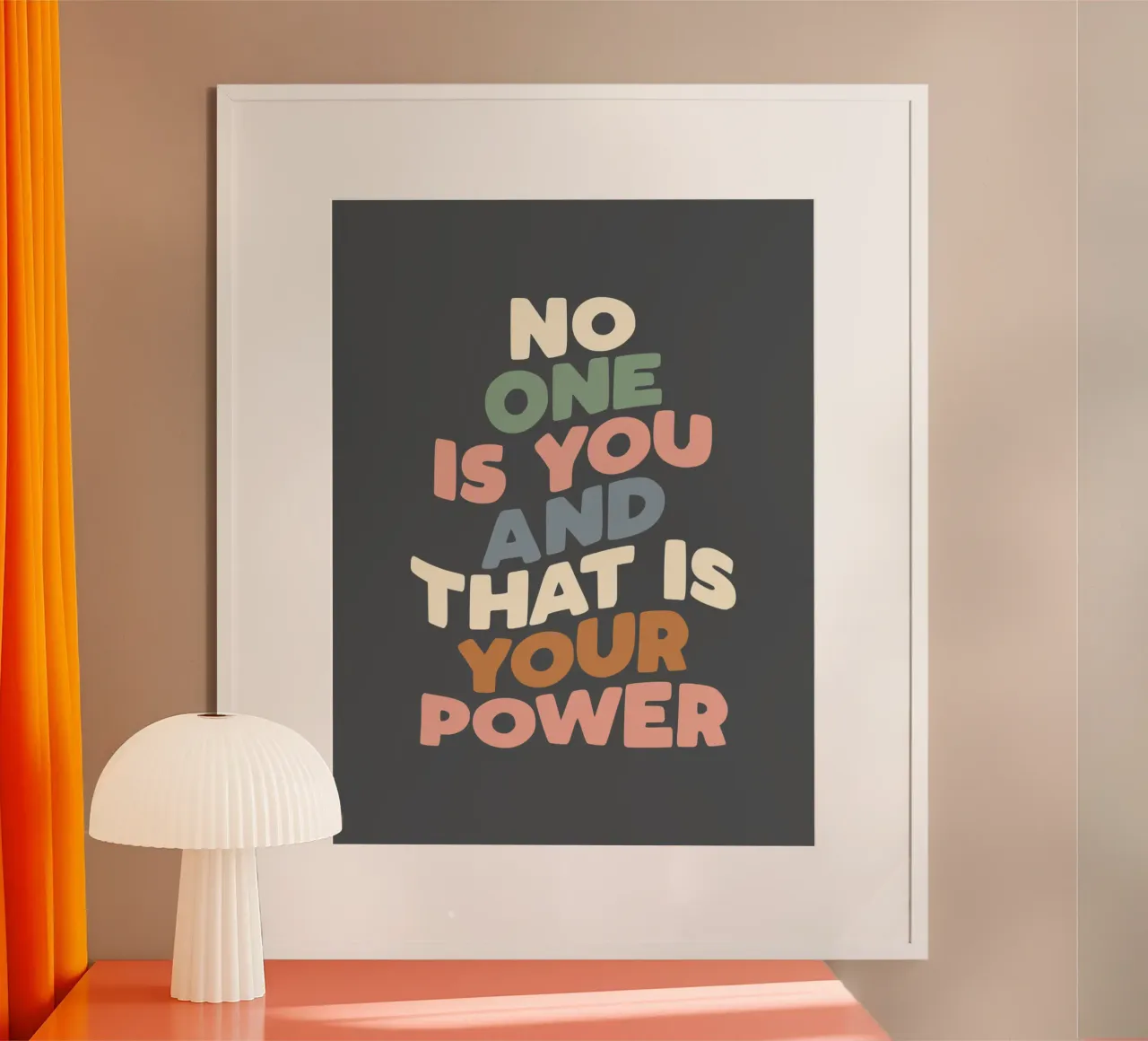 Nadie eres tú y ése es tu poder Typografie Design hahnemühle de THE MOTIVATED TYPE