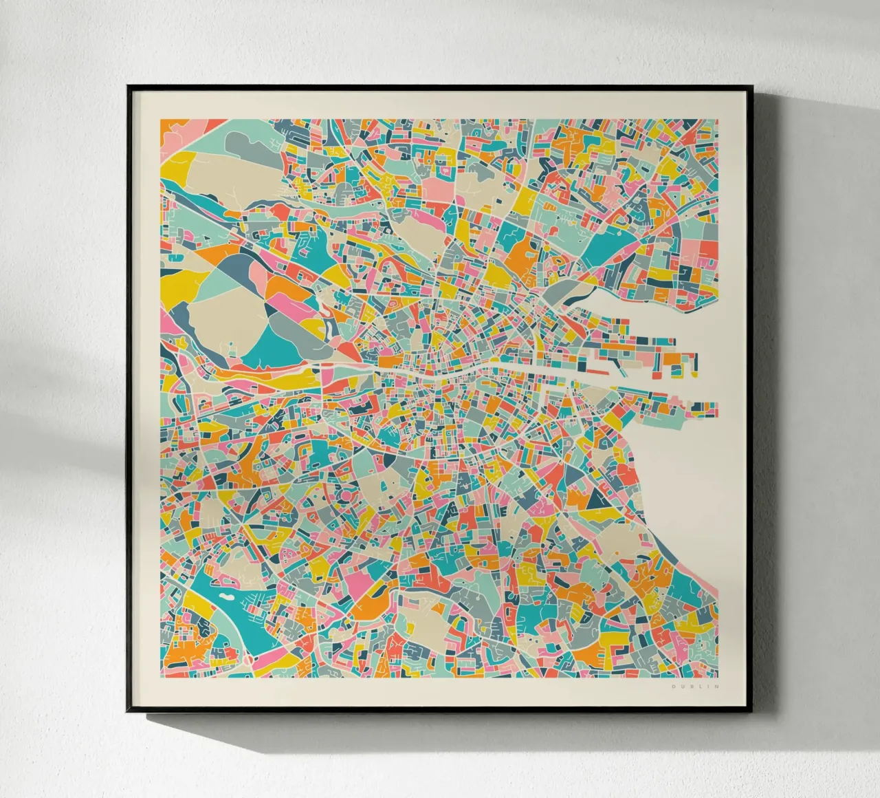 DUBLIN MAP plexiglass da Jazzberry Blue