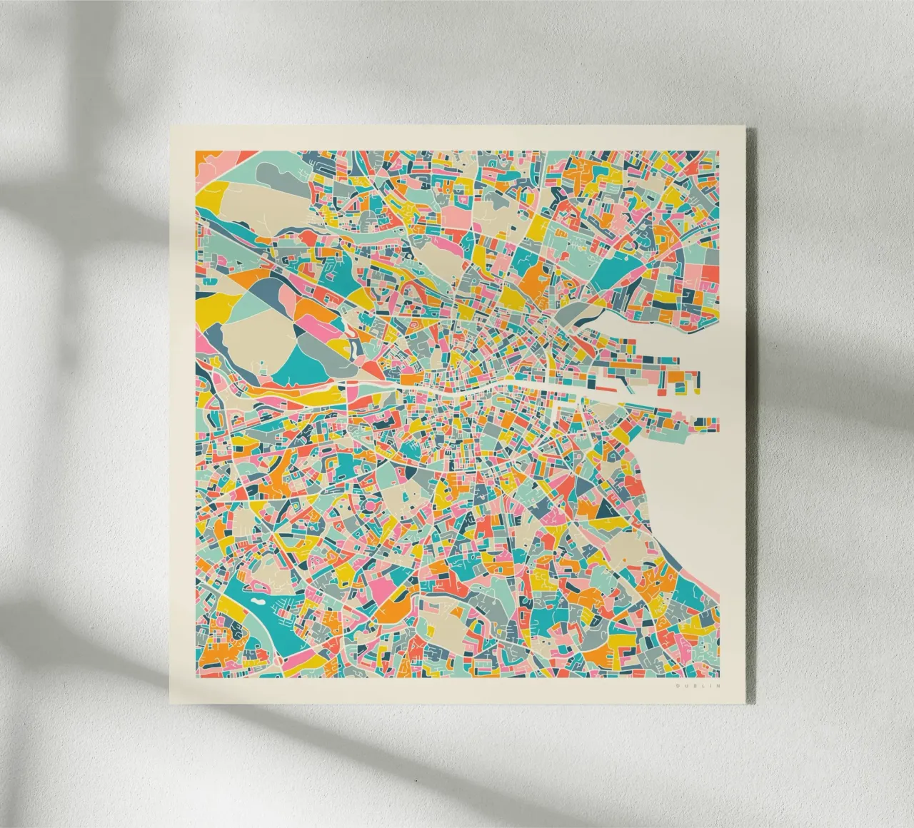 DUBLIN MAP plexiglass da Jazzberry Blue