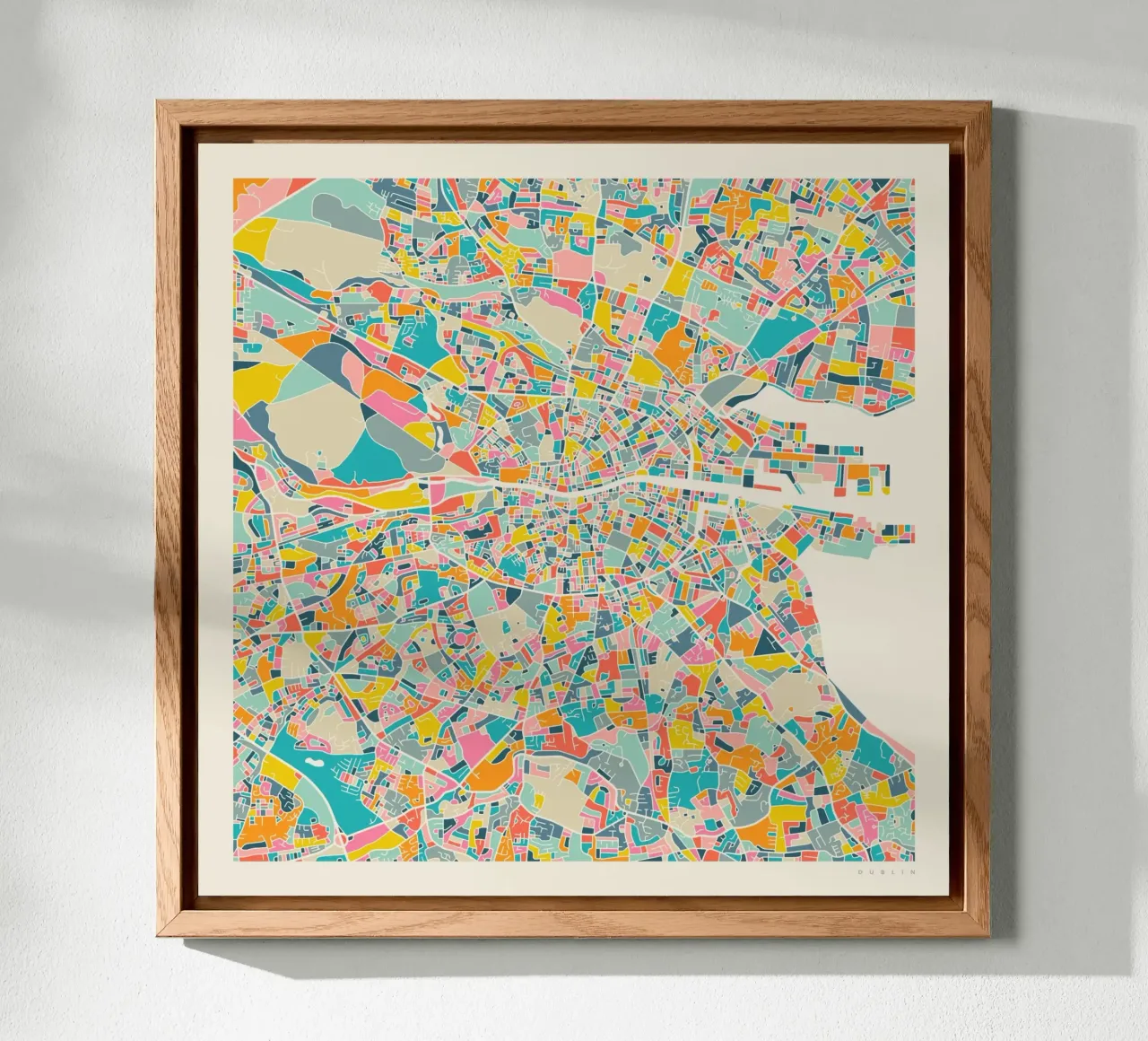 DUBLIN MAP forex plate by Jazzberry Blue