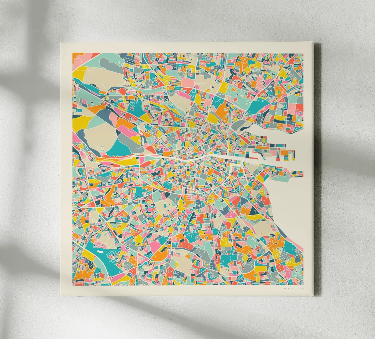 DUBLIN MAP tela da Jazzberry Blue