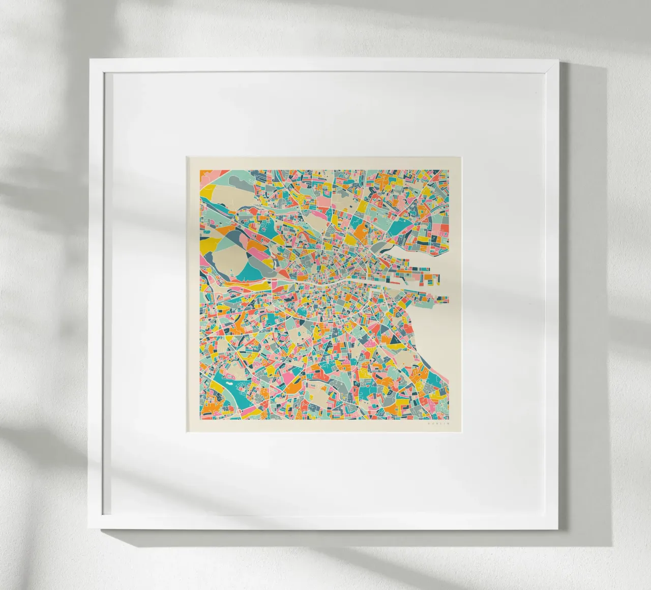 DUBLIN MAP poster da Jazzberry Blue