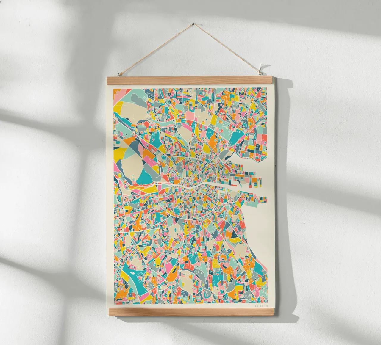 DUBLIN MAP poster da Jazzberry Blue