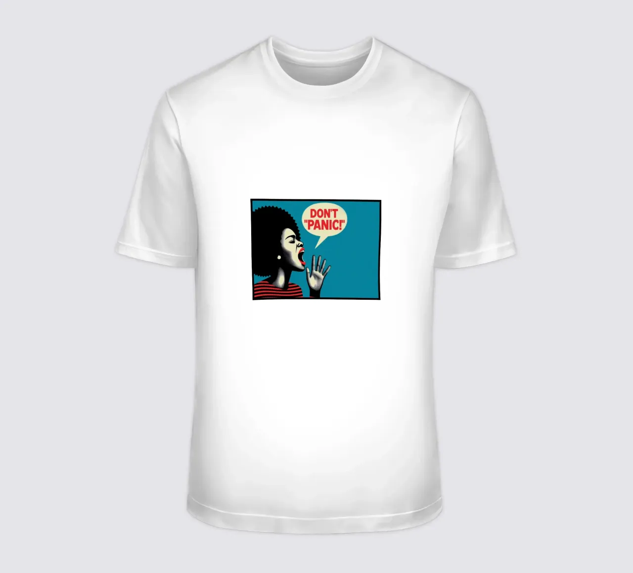 Don't Panic - Stampa poster d'epoca t-shirt da posterprints-by-nomad