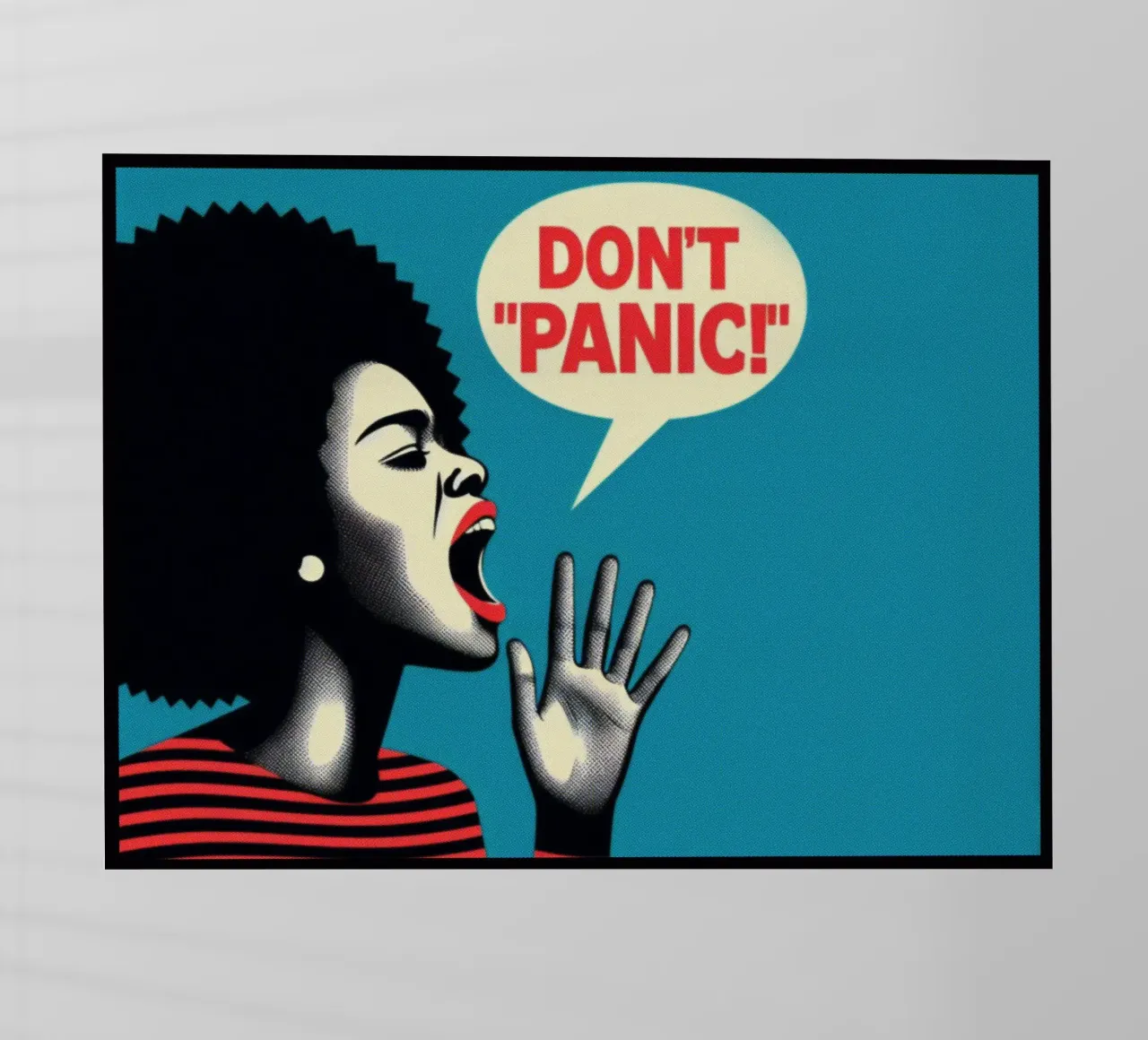 Don't Panic - Stampa poster d'epoca pellicola backlit da posterprints-by-nomad