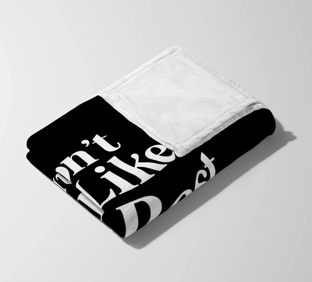 Don't Be Like the Rest of Them Darling Sassy Typography fleece blanket by THE MOTIVATED TYPE