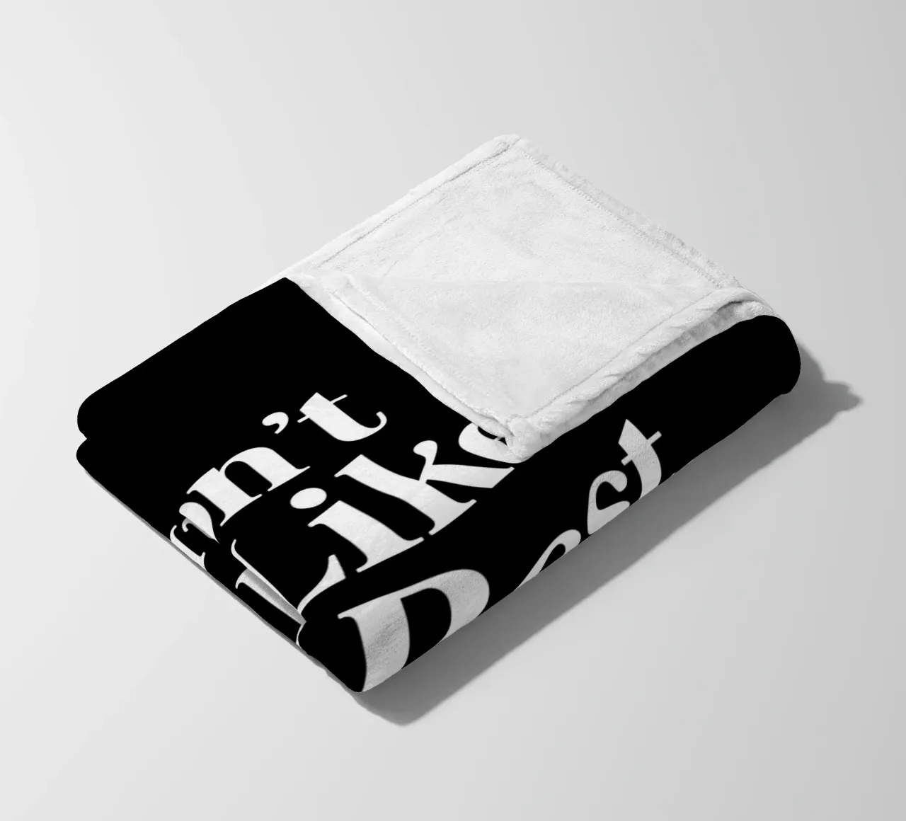 Don't Be Like the Rest of Them Darling Sassy Typography fleece blanket by THE MOTIVATED TYPE