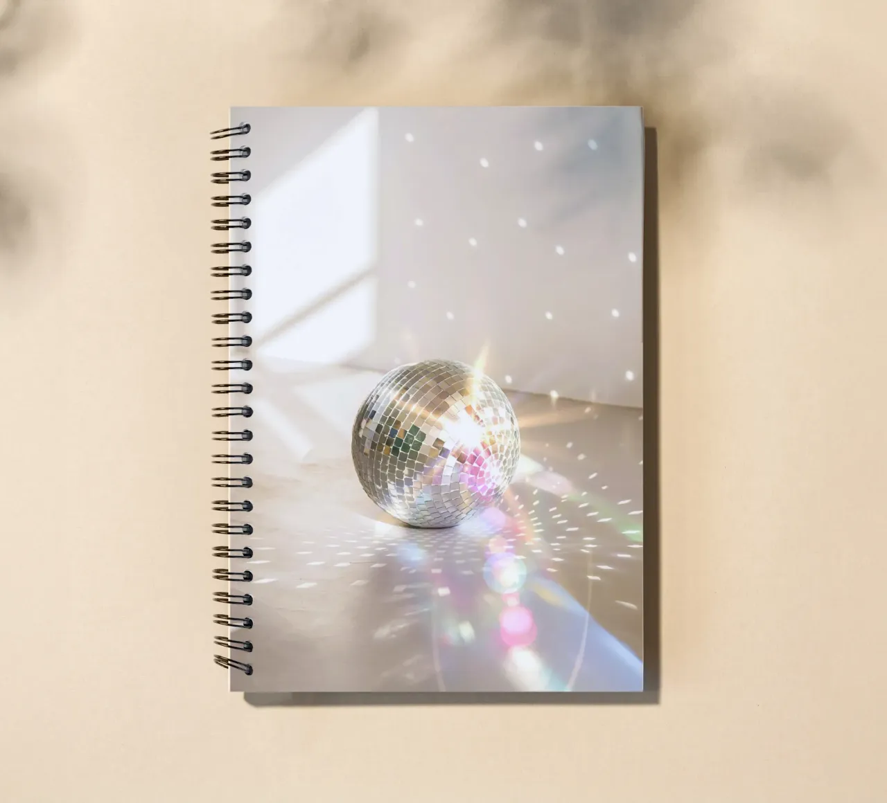 Glitzer Glam Disco Ball Ringbuch von Dagmar Pels