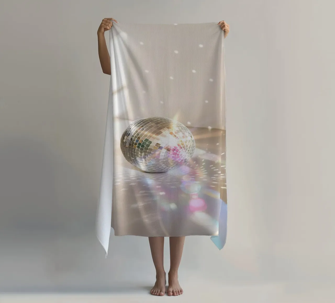 Glitz Glam Disco Ball beach towel by Dagmar Pels