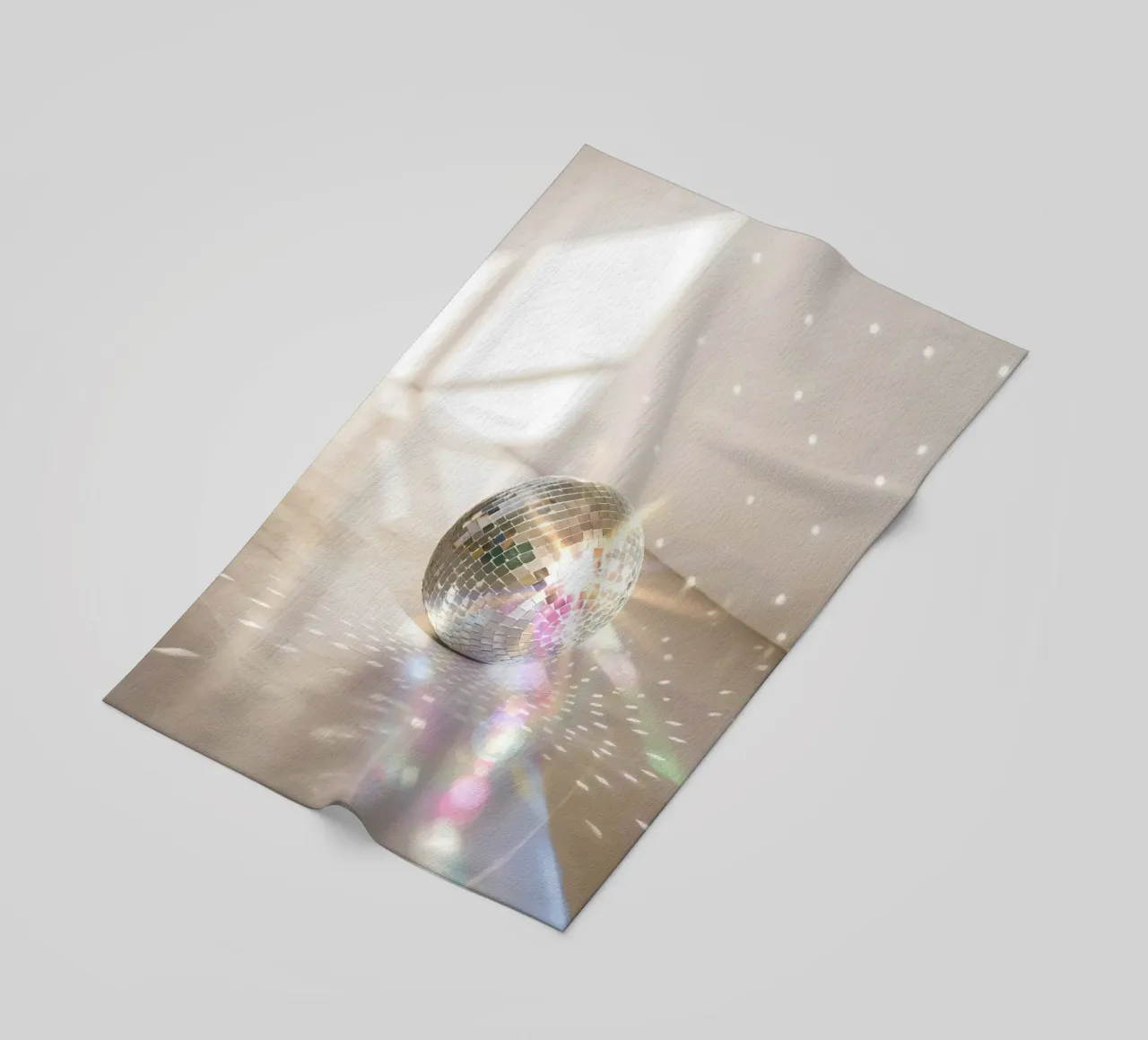 Glitz Glam Disco Ball beach towel by Dagmar Pels