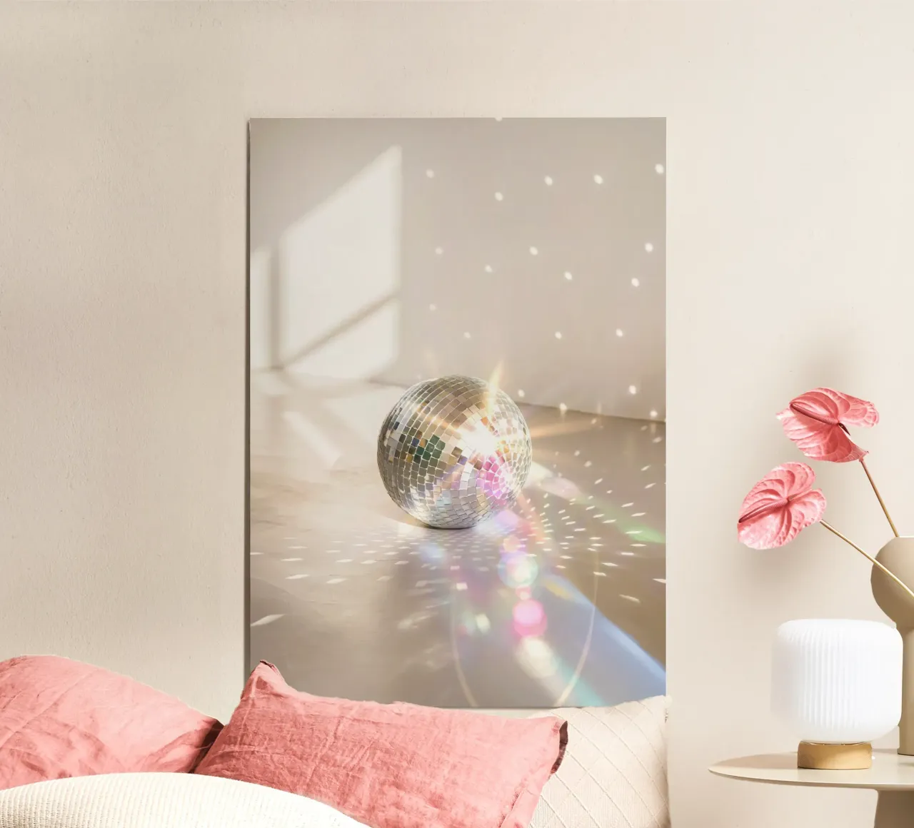 Ballo in discoteca Glitz Glam poster con telaio in plastica da Dagmar Pels