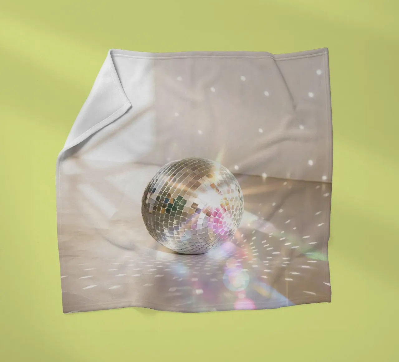 Glitz Glam Disco Ball fleece blanket by Dagmar Pels