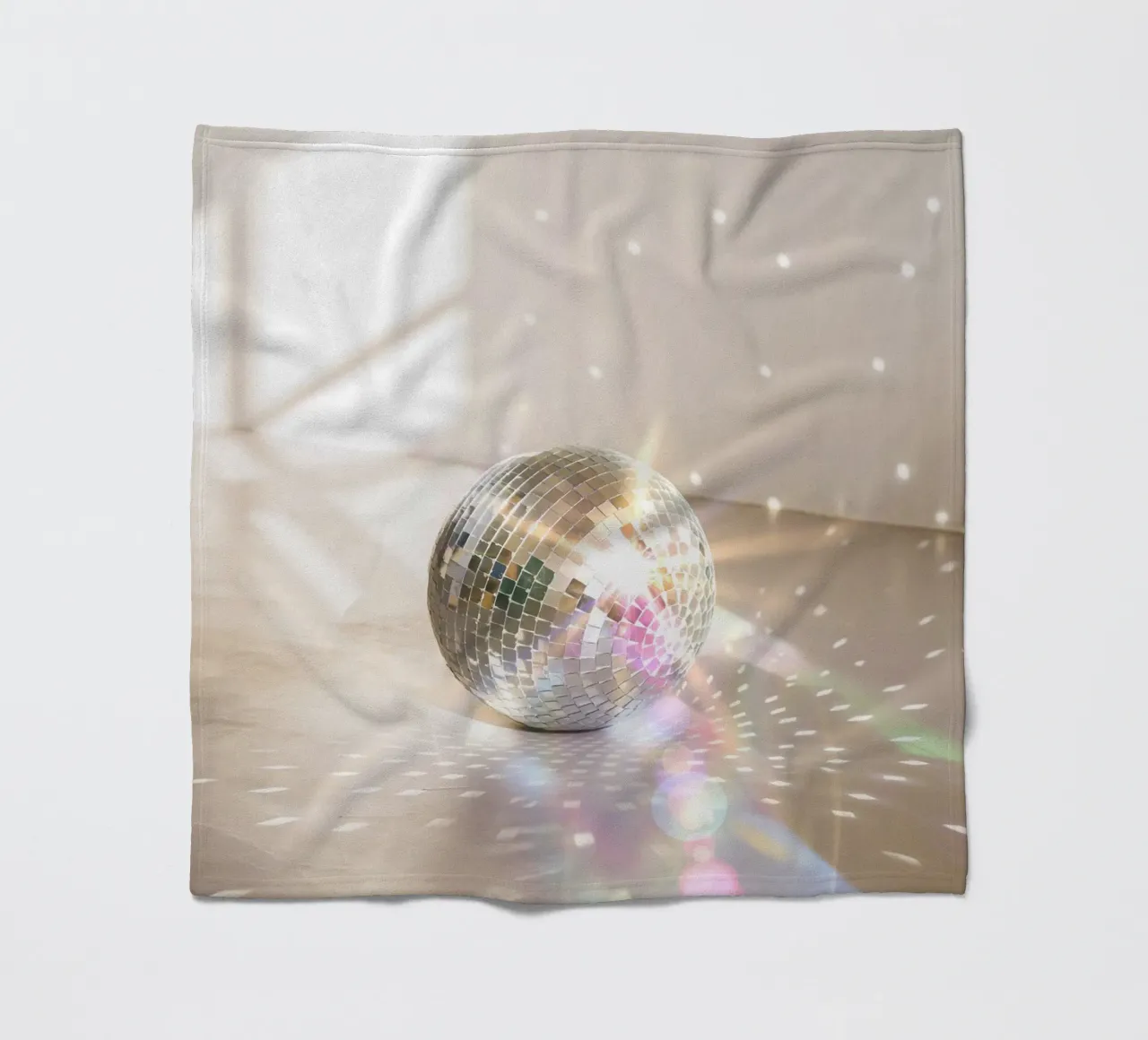 Glitz Glam Disco Ball fleece blanket by Dagmar Pels