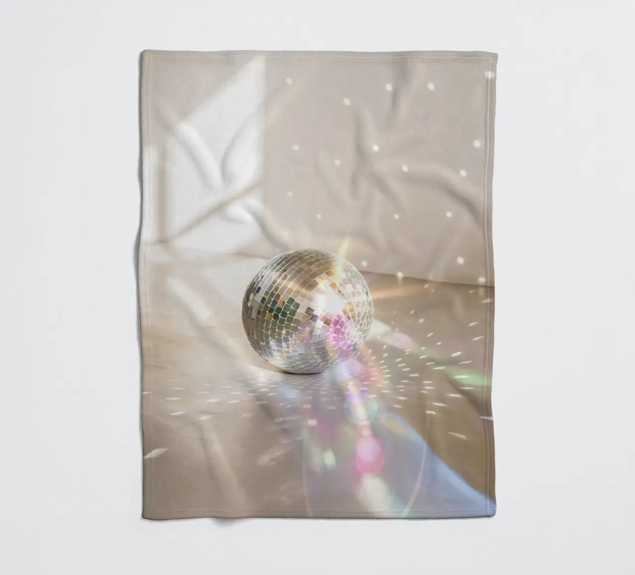 Glitz Glam Disco Ball fleece blanket by Dagmar Pels